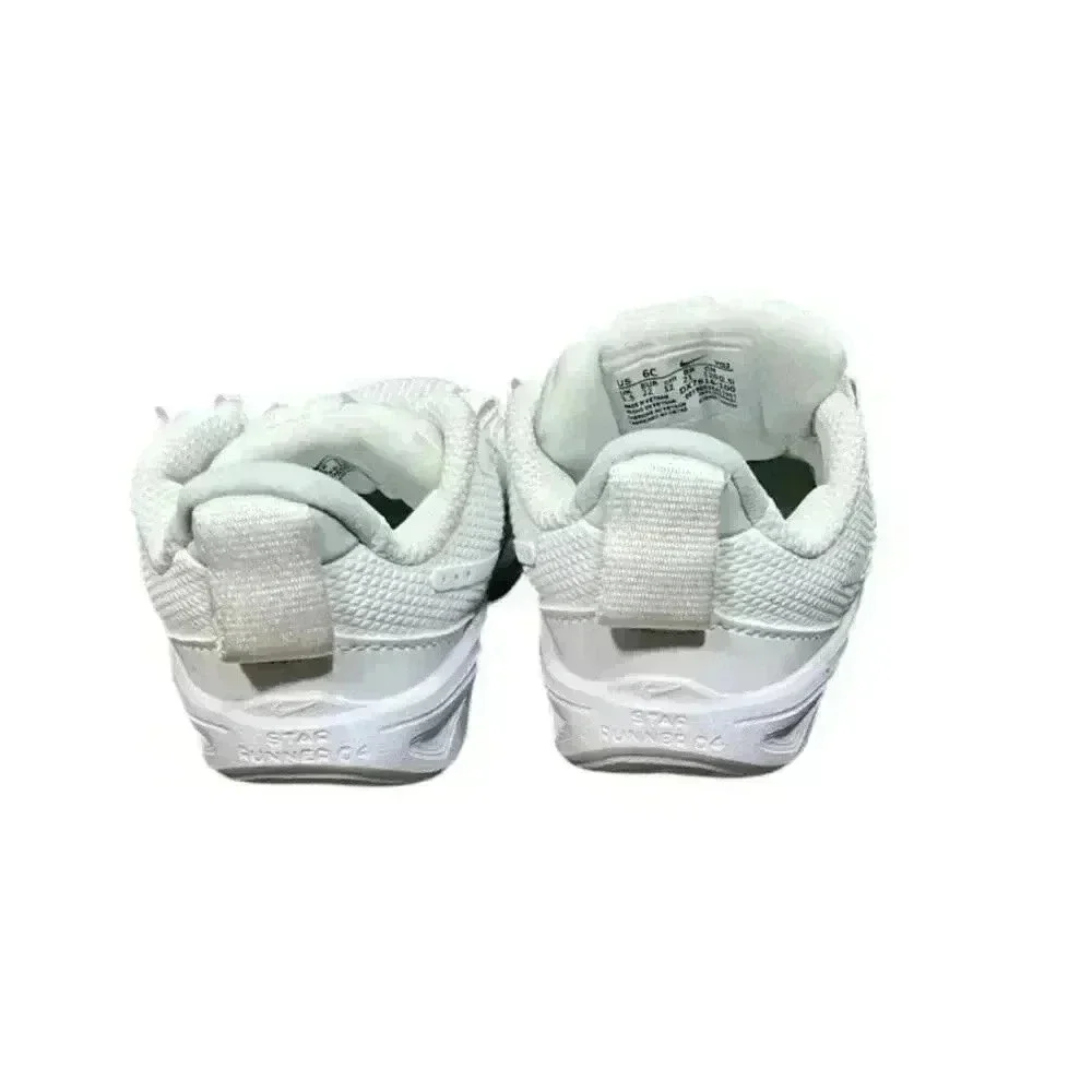 Nike Star Runner Baby Sneakers Size 5.5 White Used No Laces
